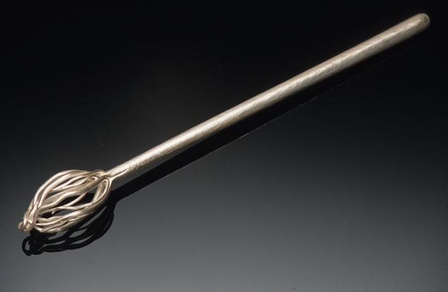 Anika Smulovitz, handmade judaica, handmade torah pointer, handmade yad, tree of life torah pointer, tree of life yad, sterling silver torah pointer,