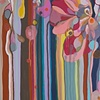 Bloom Painting (mustard stripe)