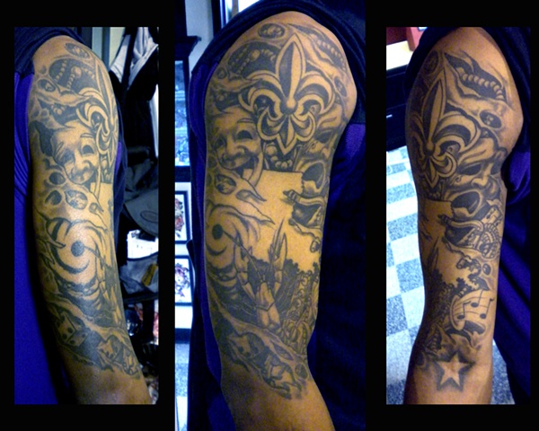 Sacred Rose Tattoo - Louisiana sleeve on Brandon