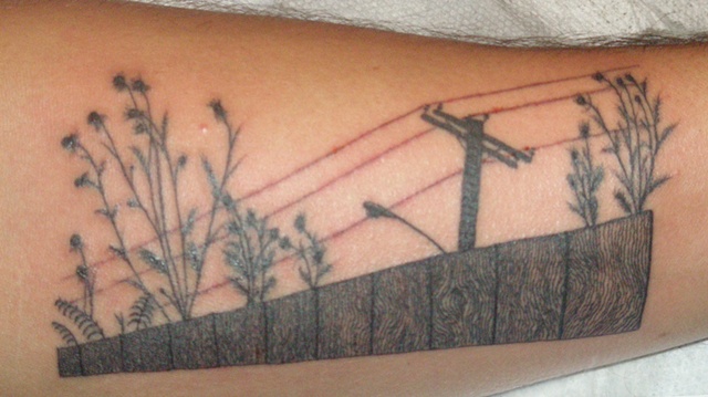 sacred rose tattoo fence sacred rose tattoo fence
