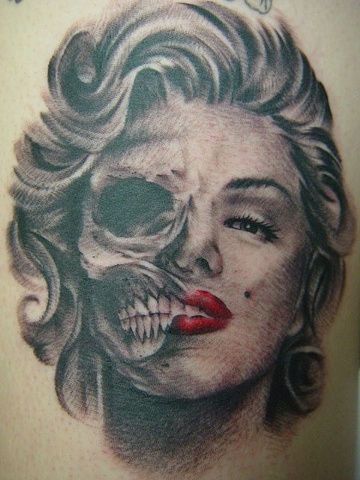 tattoos by nick flanagan marilyn monroe skull tattoos by nick flanagan marilyn monroe skull