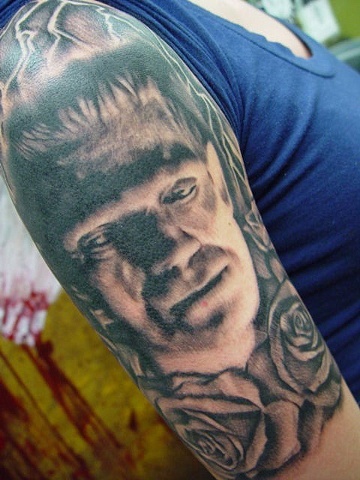 tattoos by nick flanagan frankenstein roses tattoos by nick flanagan frankenstein roses