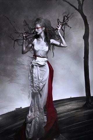 Photography , queer, fashion, haute coutre, Goth, gothic, Satanic, Saints, dark, glitter, queer, surreal, surreal photography, queer art, gay art, gay photography, Joel-Peter Witkin, Pierre et Gilles, fetish, masks, clowns, sexual clowns, skinless, hellra