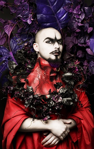 Photography , queer, fashion, haute coutre, Goth, gothic, Satanic, Saints, dark, glitter, queer, surreal, surreal photography, queer art, gay art, gay photography, Joel-Peter Witkin, Pierre et Gilles, fetish, masks, clowns, sexual clowns, skinless, hellra
