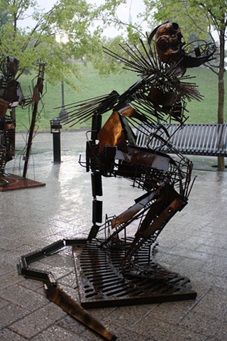 Mothership Connection by Bobby English Jr. outside of MICA Station during Art Walk 2011