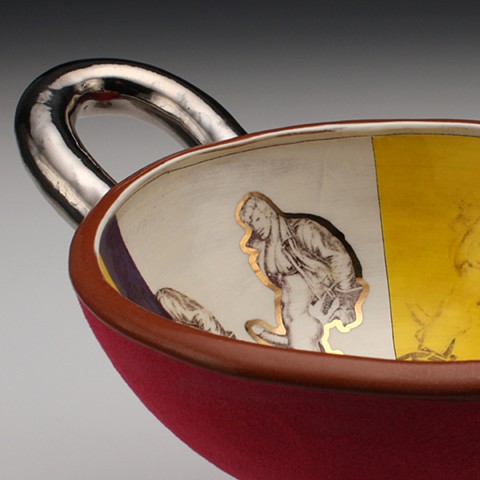 Kylix Cup (silver glitter) detail
