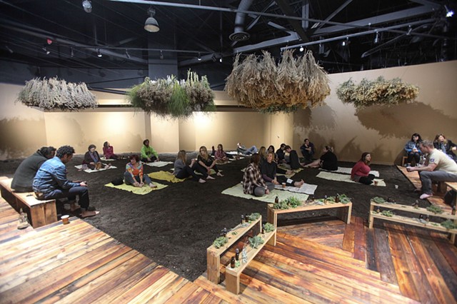 Earth Sky Bed Table ceremony