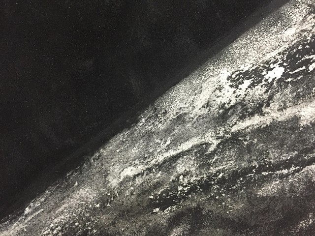 Joseph Cruz, Joseph G. Cruz art, V2 rocket, 1st picture of earth from outer space, Gravity's Rainbow, Evanston Art Center, society!,drawing, Powdered shrapnel, Drawing with missile, Chicago artist, joey cruz