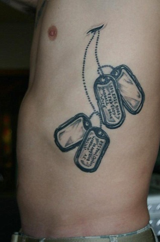 tattoos by kelly barr sgt damato s meat tags tattoos by kelly barr sgt damato s meat tags