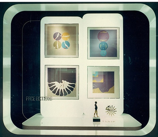 Pace Editions window display circa 1969.
