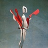 Study/Falling Man (Five-Hinged Flowerman), 1970