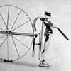 Falling Man/ Study (Figure with Wheel), 1968
