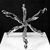 Study/Falling Man (Six Figures on Cube), 1964