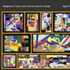 Magazine and Tape color collage