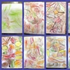 Pre K Leaf rubbings pre-watercolor