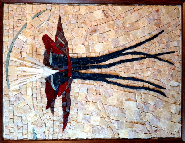 Columbine Flower Karen Chrisman Mosaic