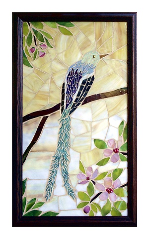 Bluebird of Happiness Mosaic Art