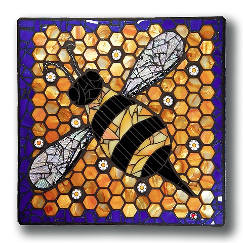 Bumblebee Bee Mosaic Art Cherie Bosela