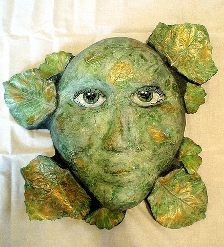 Green Lady Goddess Mother Earth Mosaic