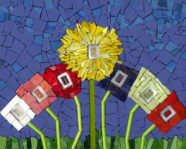 Flower Art Mosaic Ilona Fried