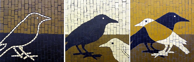 Crow Mosaic Art
