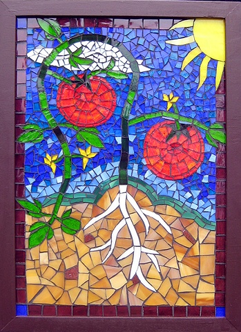 Tomato Garden Art Mosaic