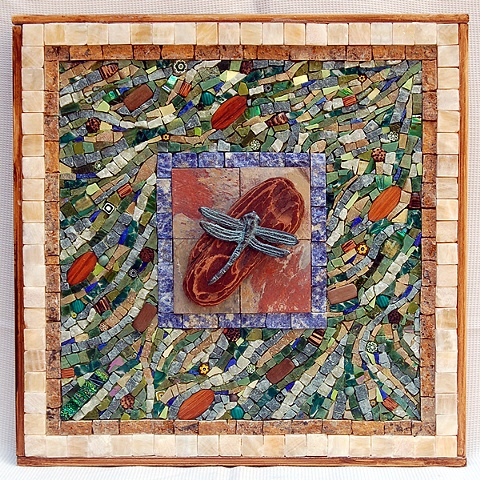 Marble Mosaic Dragonfly Nikki Sullivan