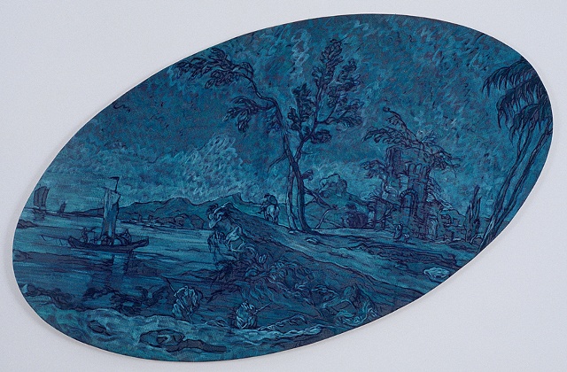 Sliding Landscape (diminished turquoise)
Source:" Capriccio", Francesco Guardi, 1760's, Metropolitan Museum of Art, New York
