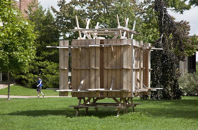 "Tortoise" by Michel de Broin, part of the O Canada traveling exhibition, Owens Art Gallery, Sackville New Brunswick, MassMoca, North Adams, Mass.