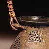 4 panel salt vase with reed handle