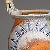 soda vase with basket handle
