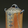 tall covered jar soda fired