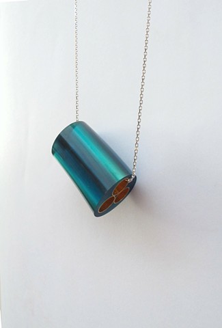 Green Cucumber Roll Necklace