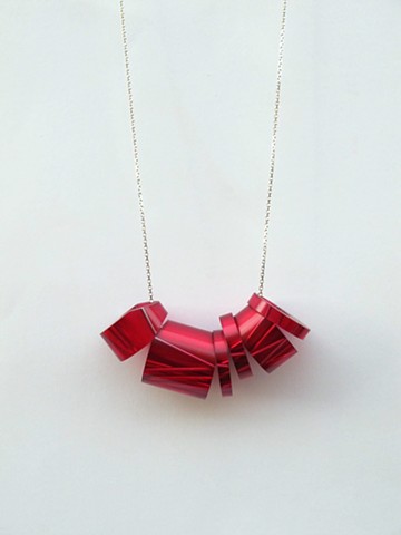 elska jewellery red bioresin neckpiece