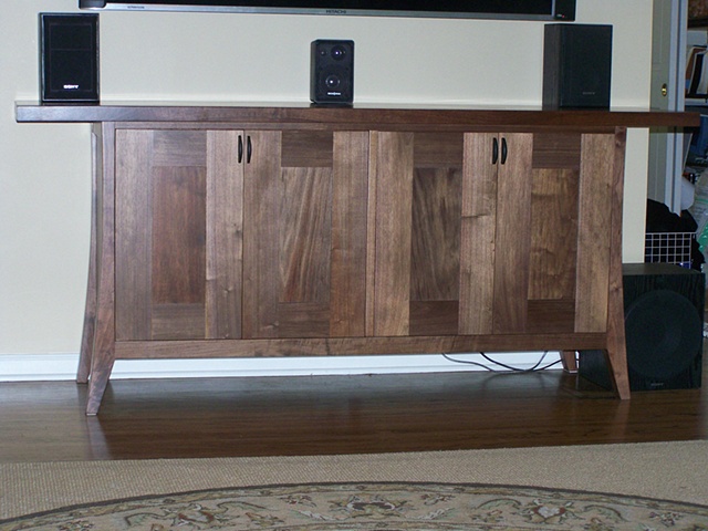 Walnut credenza