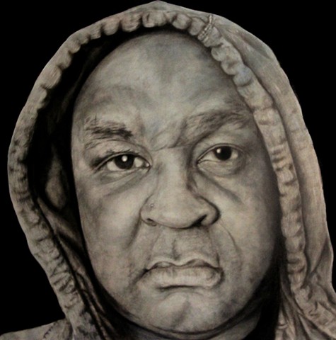 "In The Hood - Portraits of African American Professionals Wearing a Hoodie."