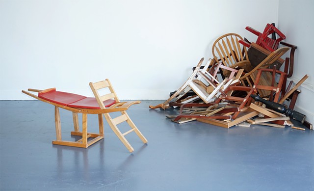 Feral: Rewilding Furniture (installation view with Crustacean)
