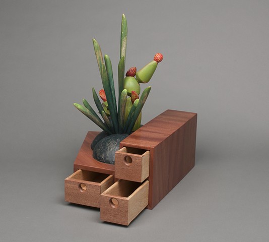 Ikebana Tansu (drawers opened)