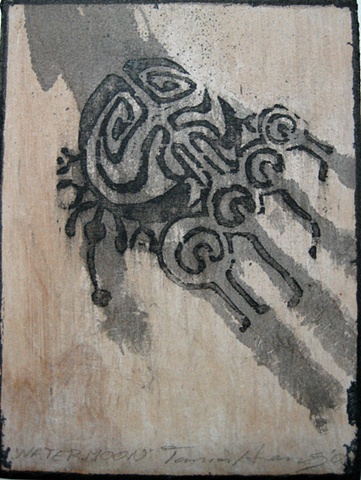 paia tattoo parlor quot watermoon quot woodcut skinprint paia tattoo parlor quot watermoon quot woodcut skinprint