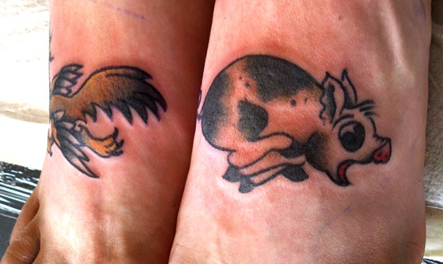 paia tattoo parlor rooster pig paia tattoo parlor rooster pig