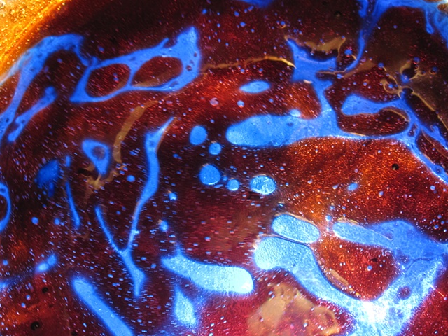 oil and water plus light...