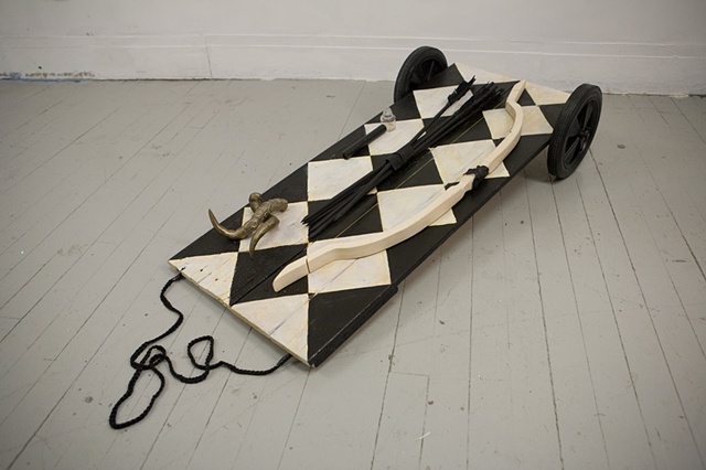 Theater of The Incompetent Alchemist (Detail of Pull Cart)