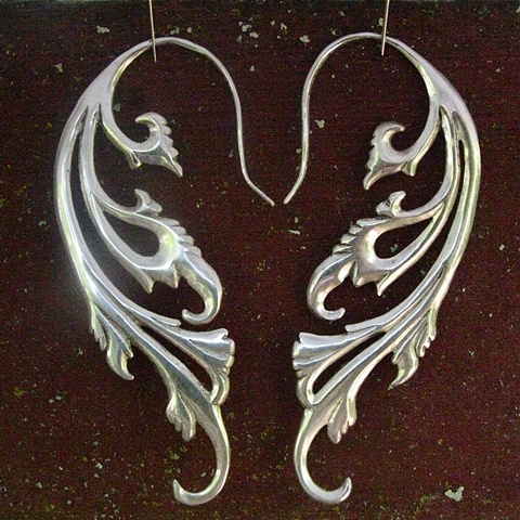 Breathless Earrings - sterling silver