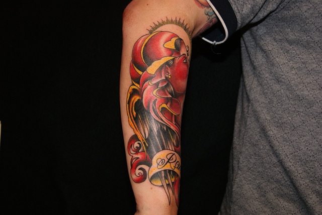 womans head tattoo anthony filo rochester