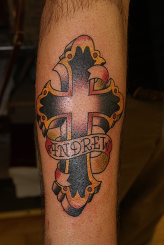 cross tattoo - anthony filo rochester