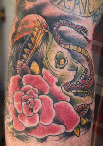 hag skull and snake tattoo  anthony filo rochester