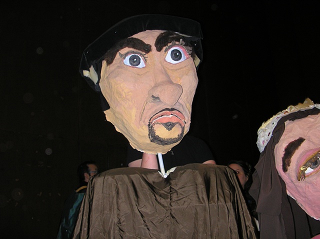 Giant Puppets for Purim Celebrations at Beth Israel
