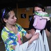 Bottle head puppet making with MACC Girls Club at Moberly Arts & Cultural Centre, 2012