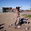 Just Enough at the soccer field in Delft Township of Cape Town, South Africa