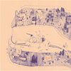 Blue on Peach: Drawings